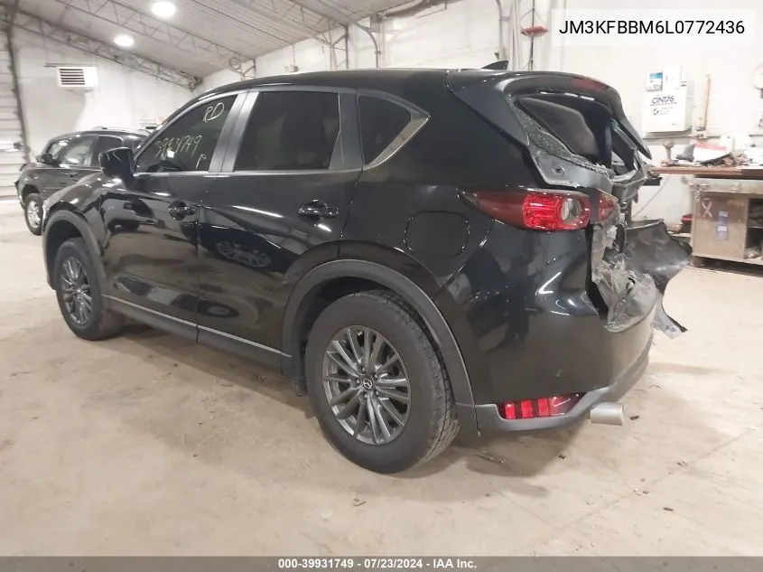 2020 Mazda Cx-5 Sport VIN: JM3KFBBM6L0772436 Lot: 39931749