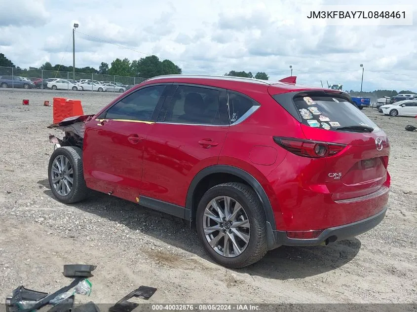 2020 Mazda Cx-5 Grand Touring Reserve VIN: JM3KFBAY7L0848461 Lot: 40032876