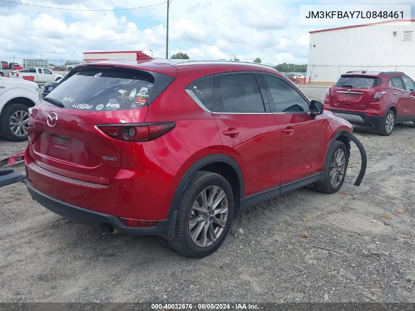 2020 Mazda Cx-5 Grand Touring Reserve VIN: JM3KFBAY7L0848461 Lot: 40032876