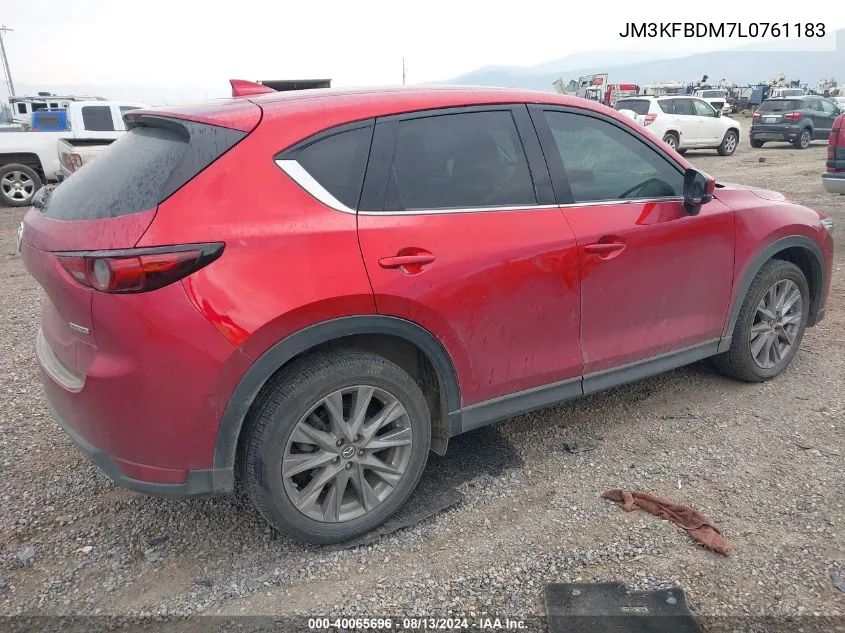 2020 Mazda Cx-5 Grand Touring VIN: JM3KFBDM7L0761183 Lot: 40065696