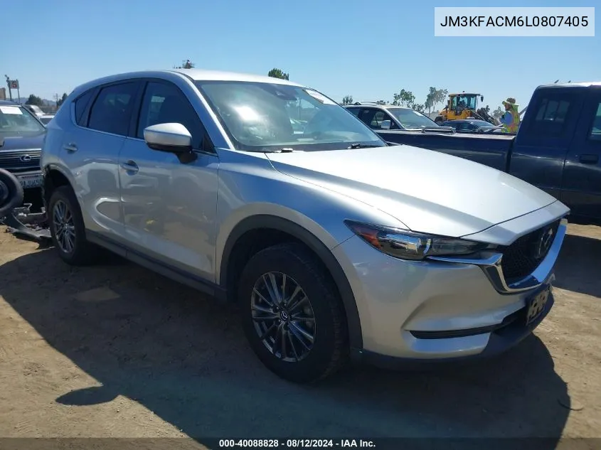 2020 Mazda Cx-5 Touring VIN: JM3KFACM6L0807405 Lot: 40088828