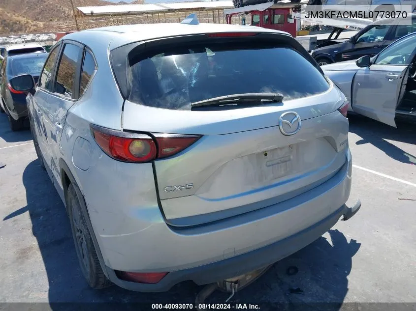 2020 Mazda Cx-5 Touring VIN: JM3KFACM5L0773070 Lot: 40093070