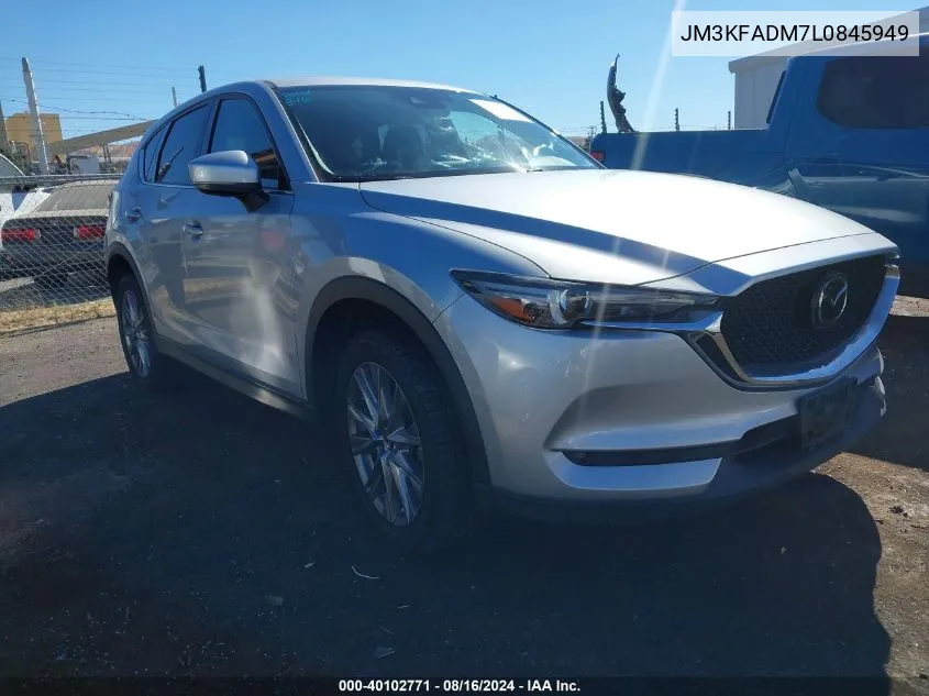 2020 Mazda Cx-5 Grand Touring VIN: JM3KFADM7L0845949 Lot: 40102771