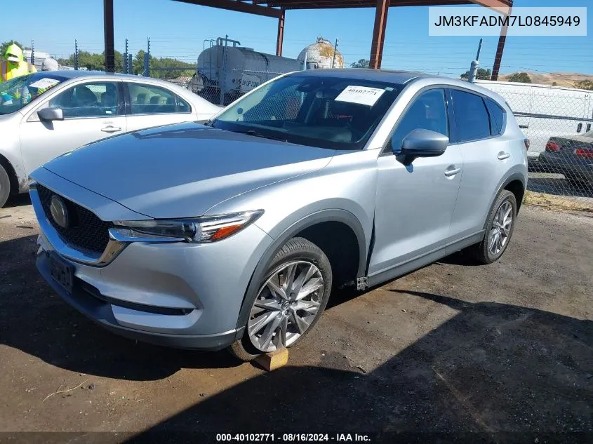 2020 Mazda Cx-5 Grand Touring VIN: JM3KFADM7L0845949 Lot: 40102771