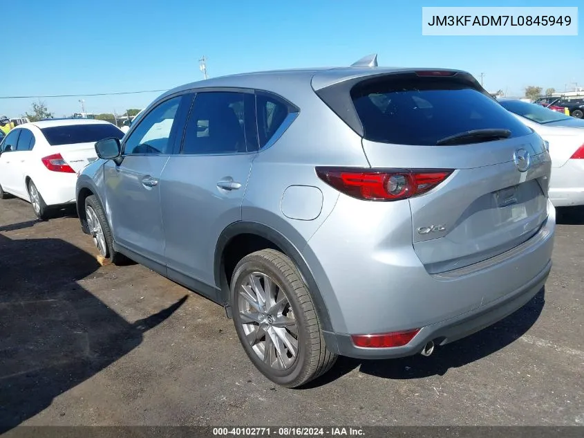 2020 Mazda Cx-5 Grand Touring VIN: JM3KFADM7L0845949 Lot: 40102771