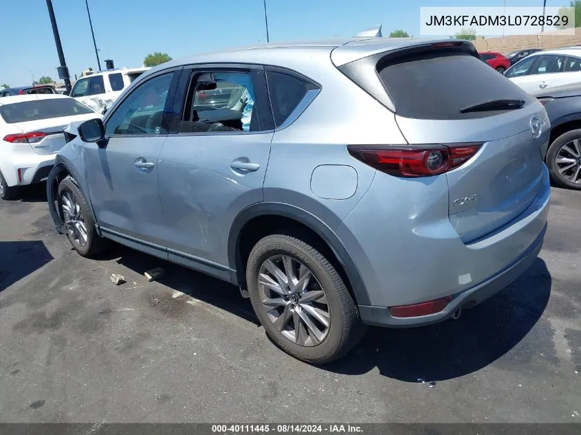 2020 Mazda Cx-5 Grand Touring VIN: JM3KFADM3L0728529 Lot: 40111445