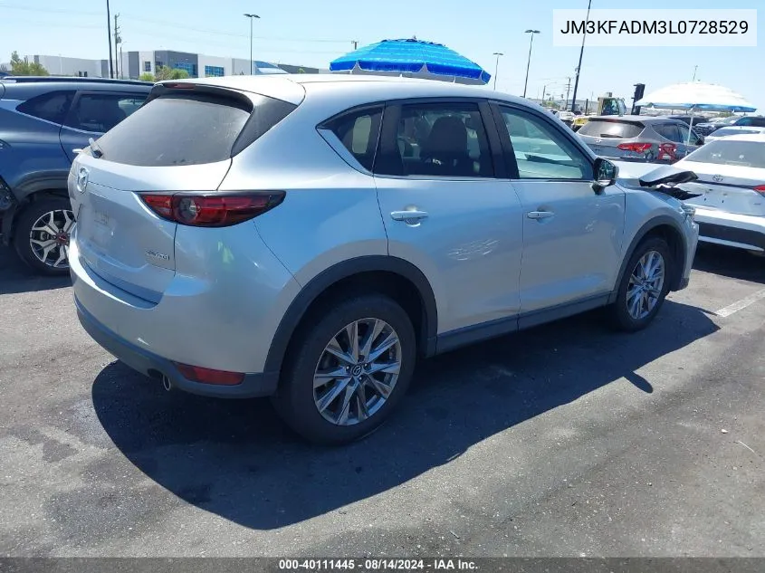 2020 Mazda Cx-5 Grand Touring VIN: JM3KFADM3L0728529 Lot: 40111445