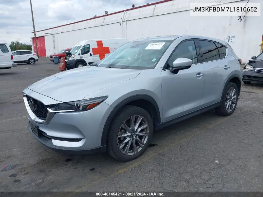 2020 Mazda Cx-5 Grand Touring VIN: JM3KFBDM7L1810652 Lot: 40145421