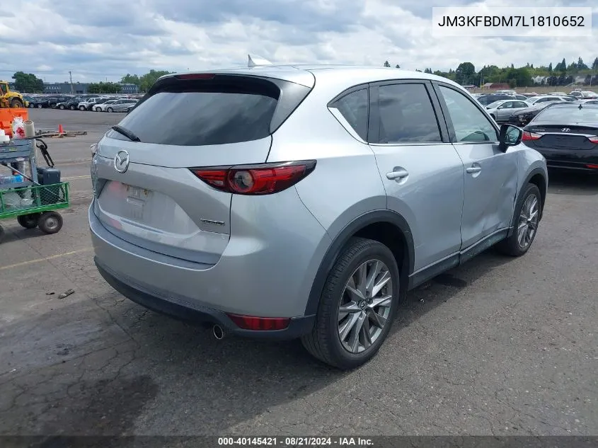 2020 Mazda Cx-5 Grand Touring VIN: JM3KFBDM7L1810652 Lot: 40145421