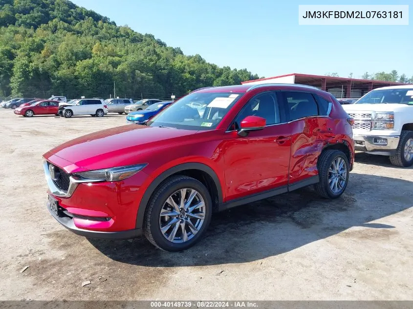 2020 Mazda Cx-5 Grand Touring VIN: JM3KFBDM2L0763181 Lot: 40149739