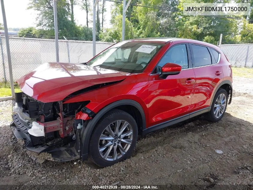 2020 Mazda Cx-5 Grand Touring VIN: JM3KFBDM3L1750000 Lot: 40212939