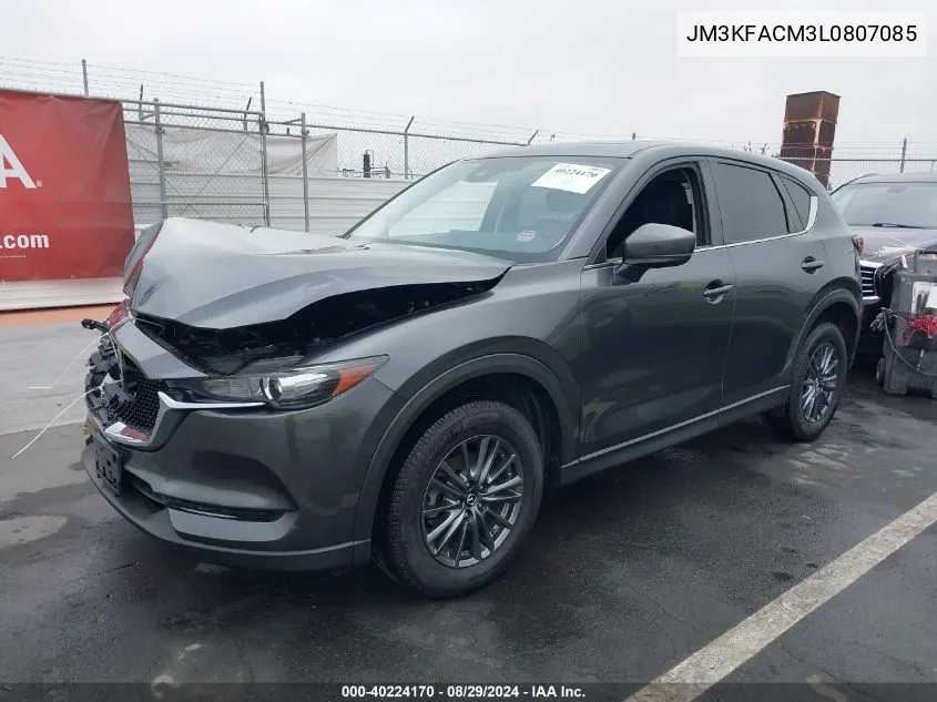 2020 Mazda Cx-5 Touring VIN: JM3KFACM3L0807085 Lot: 40224170