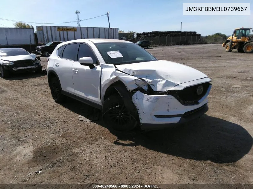 2020 Mazda Cx-5 Sport VIN: JM3KFBBM3L0739667 Lot: 40240566