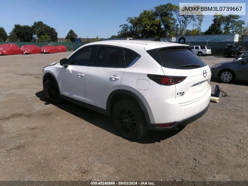 2020 Mazda Cx-5 Sport VIN: JM3KFBBM3L0739667 Lot: 40240566