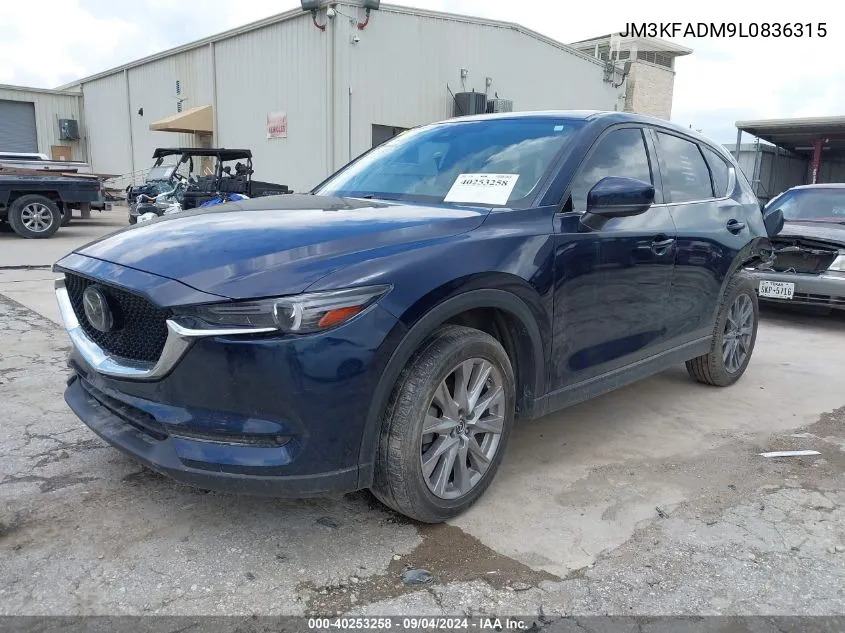 2020 Mazda Cx-5 Grand Touring VIN: JM3KFADM9L0836315 Lot: 40253258