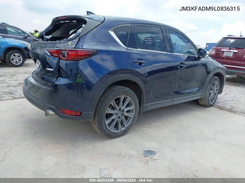 2020 Mazda Cx-5 Grand Touring VIN: JM3KFADM9L0836315 Lot: 40253258