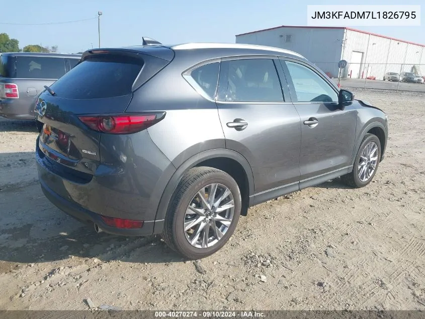 2020 Mazda Cx-5 Grand Touring VIN: JM3KFADM7L1826795 Lot: 40270274