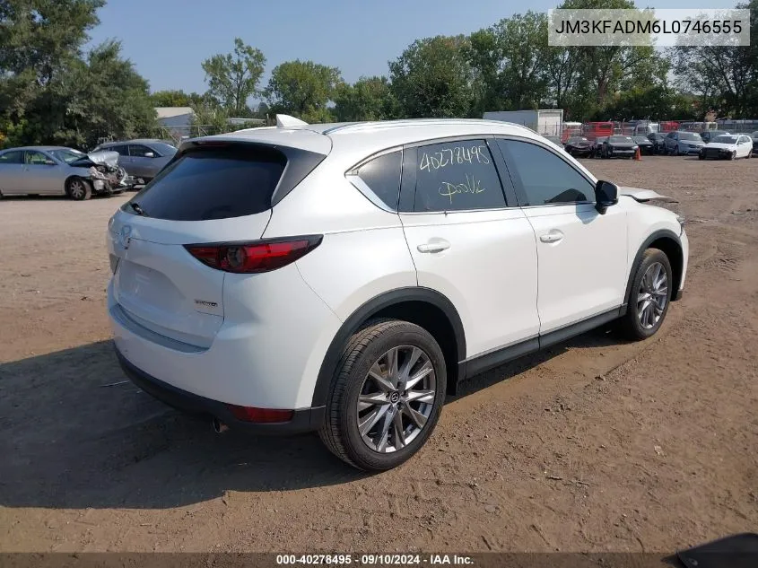 2020 Mazda Cx-5 Grand Touring VIN: JM3KFADM6L0746555 Lot: 40278495