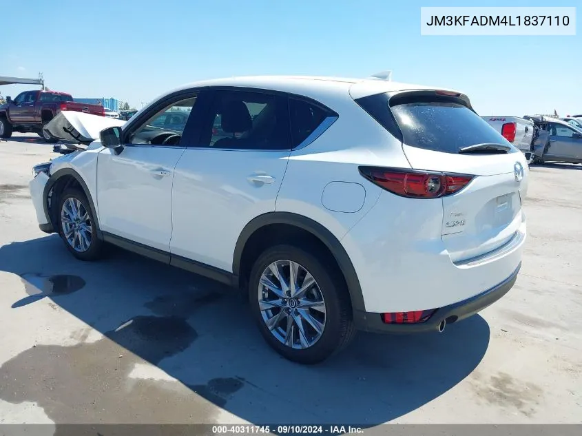 2020 Mazda Cx-5 Grand Touring VIN: JM3KFADM4L1837110 Lot: 40311745