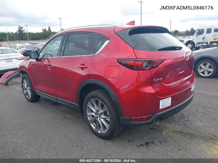 2020 Mazda Cx-5 Grand Touring VIN: JM3KFADM5L0846176 Lot: 40373260