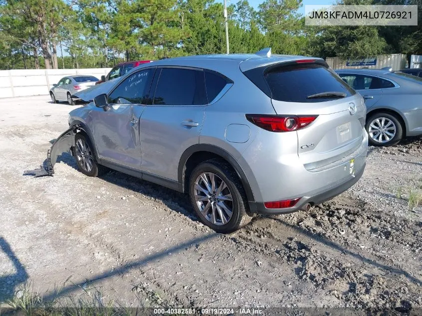 2020 Mazda Cx-5 Grand Touring VIN: JM3KFADM4L0726921 Lot: 40382581