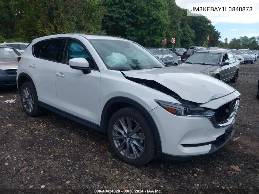 2020 Mazda Cx-5 Grand Touring Reserve VIN: JM3KFBAY1L0840873 Lot: 40424028