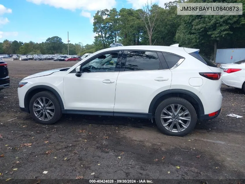 2020 Mazda Cx-5 Grand Touring Reserve VIN: JM3KFBAY1L0840873 Lot: 40424028