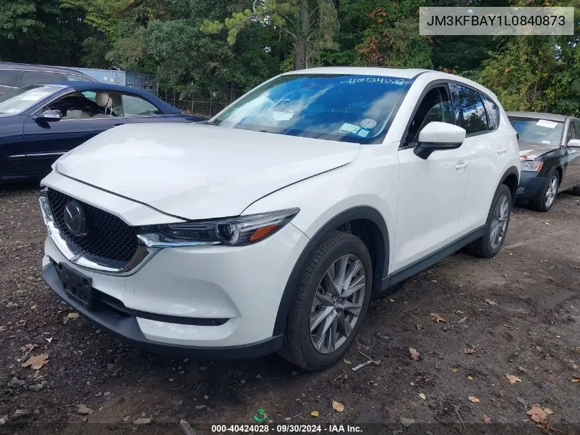 2020 Mazda Cx-5 Grand Touring Reserve VIN: JM3KFBAY1L0840873 Lot: 40424028