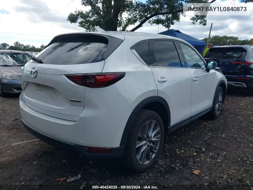 2020 Mazda Cx-5 Grand Touring Reserve VIN: JM3KFBAY1L0840873 Lot: 40424028