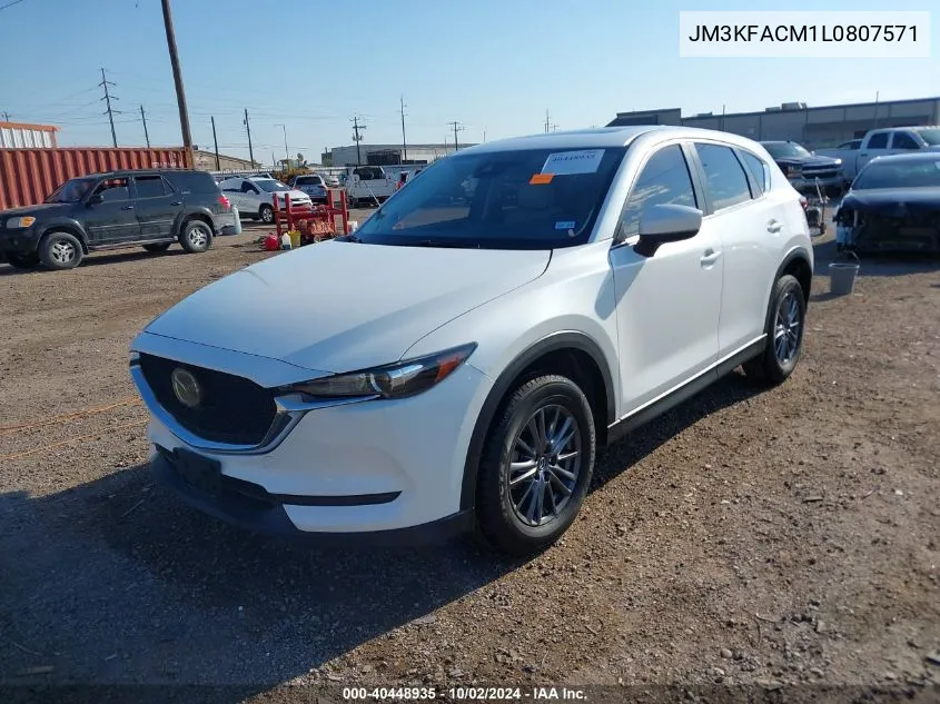 2020 Mazda Cx-5 Touring VIN: JM3KFACM1L0807571 Lot: 40448935