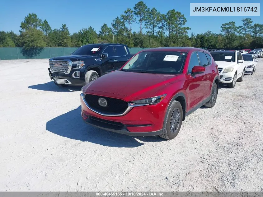 2020 Mazda Cx-5 Touring VIN: JM3KFACM0L1816742 Lot: 40455155