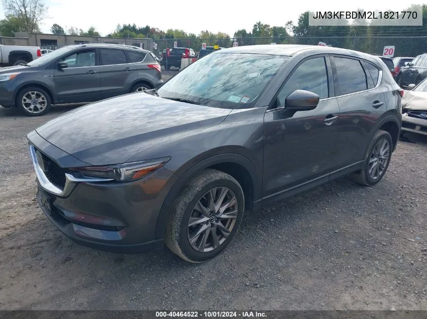 2020 Mazda Cx-5 Grand Touring VIN: JM3KFBDM2L1821770 Lot: 40464522