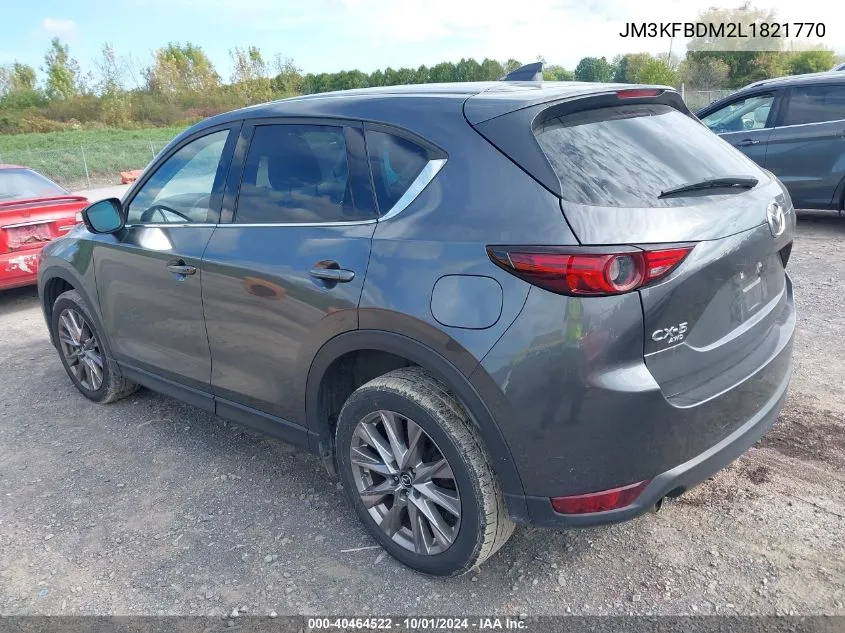 2020 Mazda Cx-5 Grand Touring VIN: JM3KFBDM2L1821770 Lot: 40464522