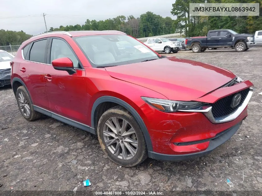 2020 Mazda Cx-5 Grand Touring Reserve VIN: JM3KFBAYXL0863942 Lot: 40467808