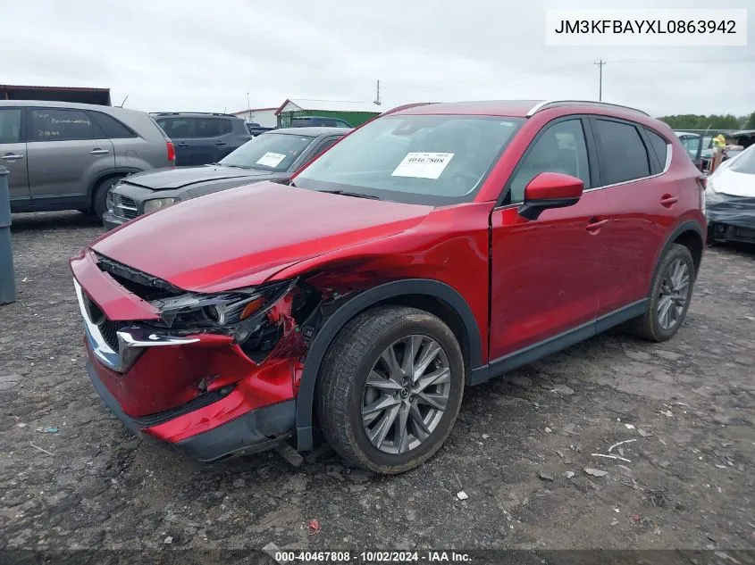 2020 Mazda Cx-5 Grand Touring Reserve VIN: JM3KFBAYXL0863942 Lot: 40467808