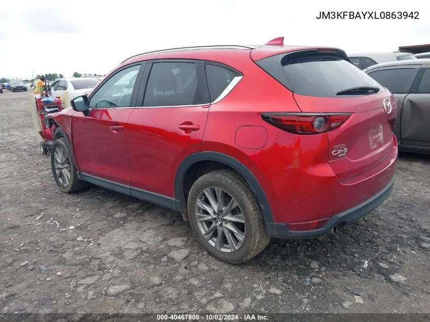 2020 Mazda Cx-5 Grand Touring Reserve VIN: JM3KFBAYXL0863942 Lot: 40467808