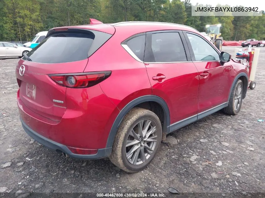 2020 Mazda Cx-5 Grand Touring Reserve VIN: JM3KFBAYXL0863942 Lot: 40467808