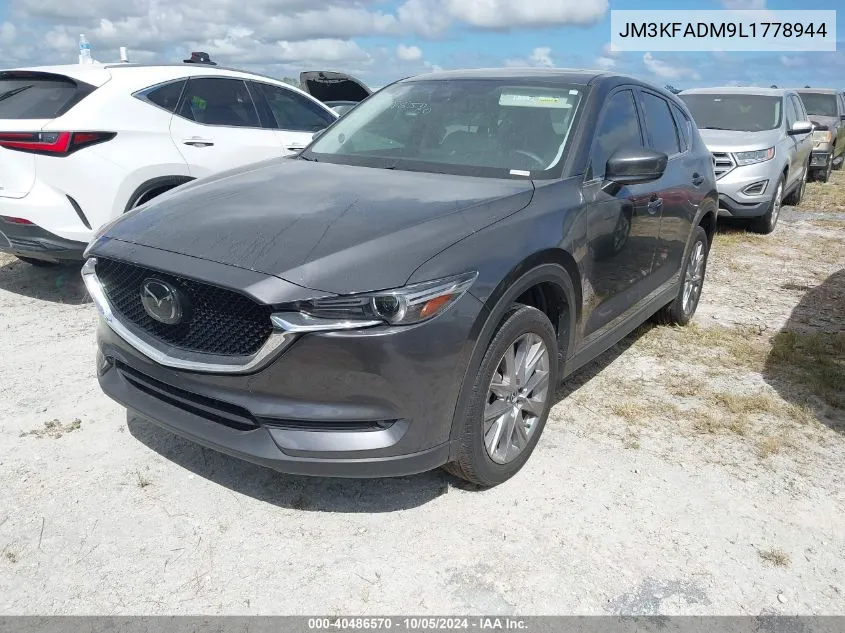 2020 Mazda Cx-5 Grand Touring VIN: JM3KFADM9L1778944 Lot: 40486570