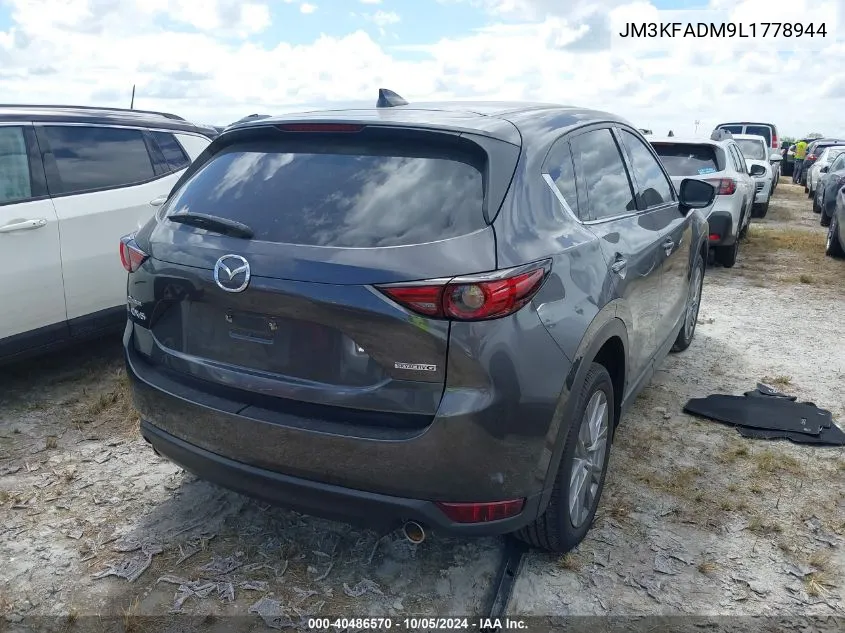 2020 Mazda Cx-5 Grand Touring VIN: JM3KFADM9L1778944 Lot: 40486570