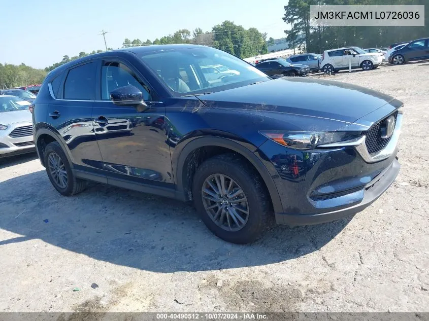 2020 Mazda Cx-5 Touring VIN: JM3KFACM1L0726036 Lot: 40490512