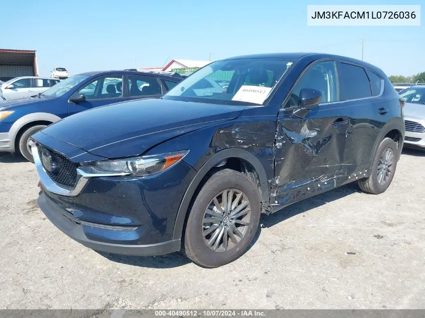 2020 Mazda Cx-5 Touring VIN: JM3KFACM1L0726036 Lot: 40490512