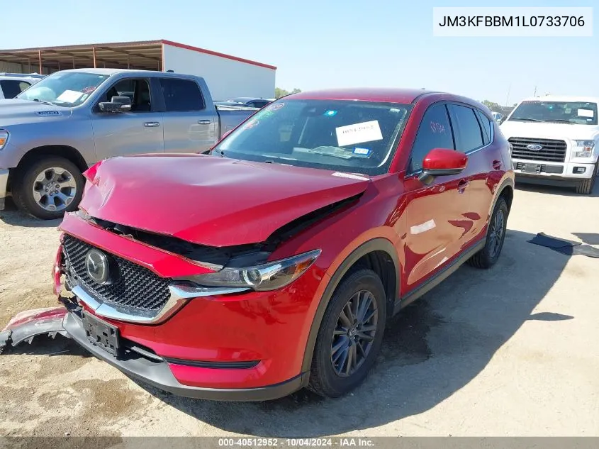 2020 Mazda Cx-5 Sport VIN: JM3KFBBM1L0733706 Lot: 40512952