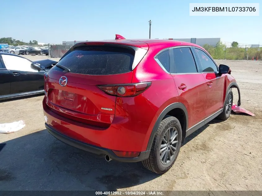 2020 Mazda Cx-5 Sport VIN: JM3KFBBM1L0733706 Lot: 40512952