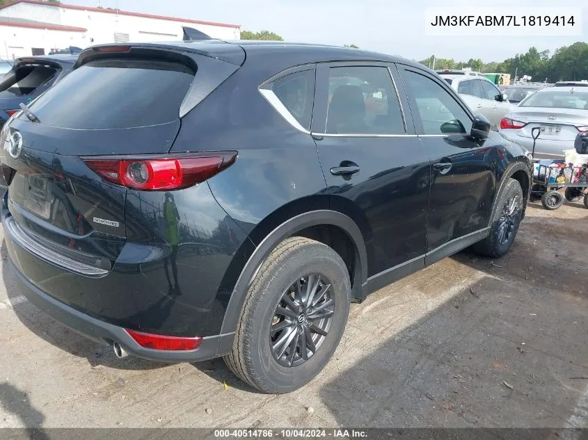 2020 Mazda Cx-5 Sport VIN: JM3KFABM7L1819414 Lot: 40514786