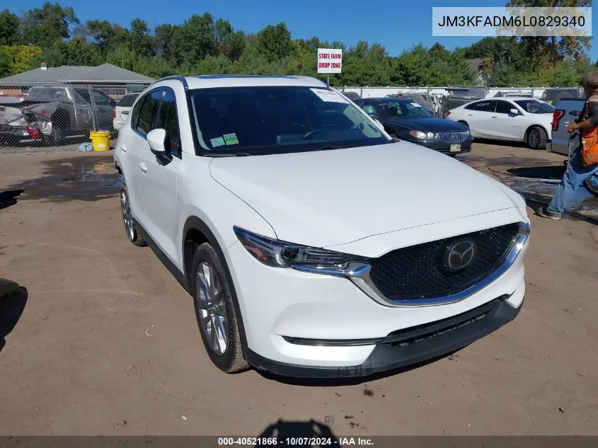 2020 Mazda Cx-5 Grand Touring VIN: JM3KFADM6L0829340 Lot: 40521866