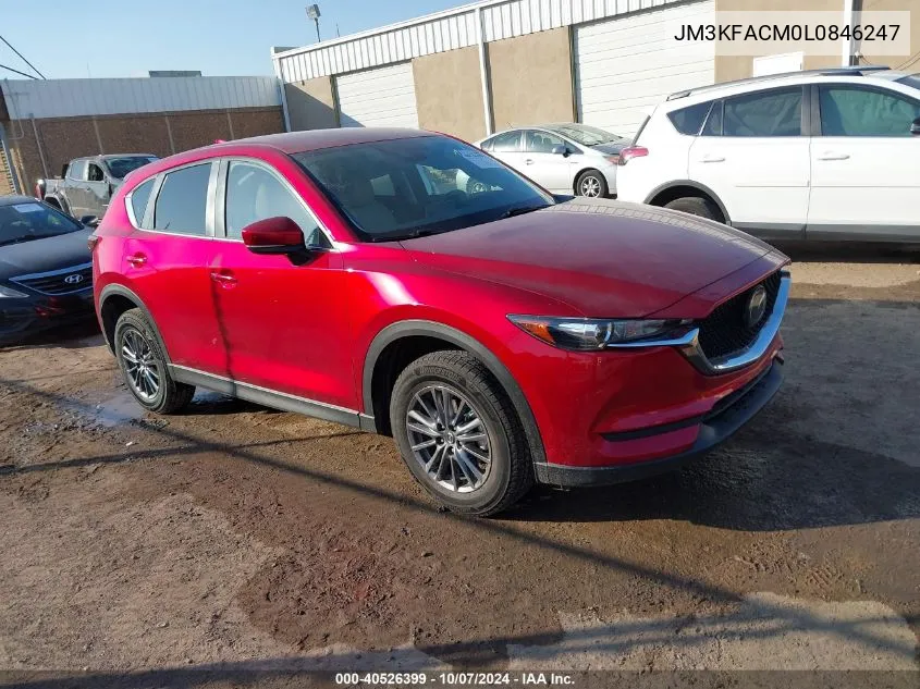 2020 Mazda Cx-5 Touring VIN: JM3KFACM0L0846247 Lot: 40526399