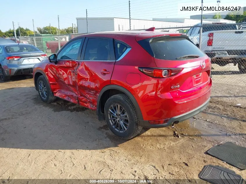 2020 Mazda Cx-5 Touring VIN: JM3KFACM0L0846247 Lot: 40526399