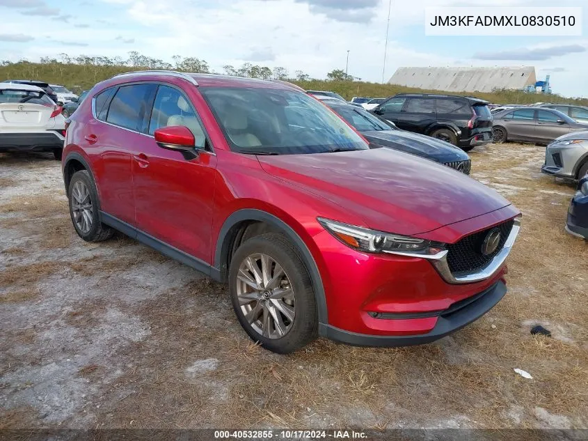 2020 Mazda Cx-5 Grand Touring VIN: JM3KFADMXL0830510 Lot: 40532855