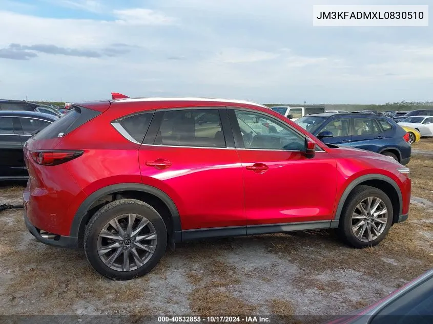 2020 Mazda Cx-5 Grand Touring VIN: JM3KFADMXL0830510 Lot: 40532855