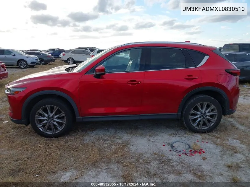 2020 Mazda Cx-5 Grand Touring VIN: JM3KFADMXL0830510 Lot: 40532855